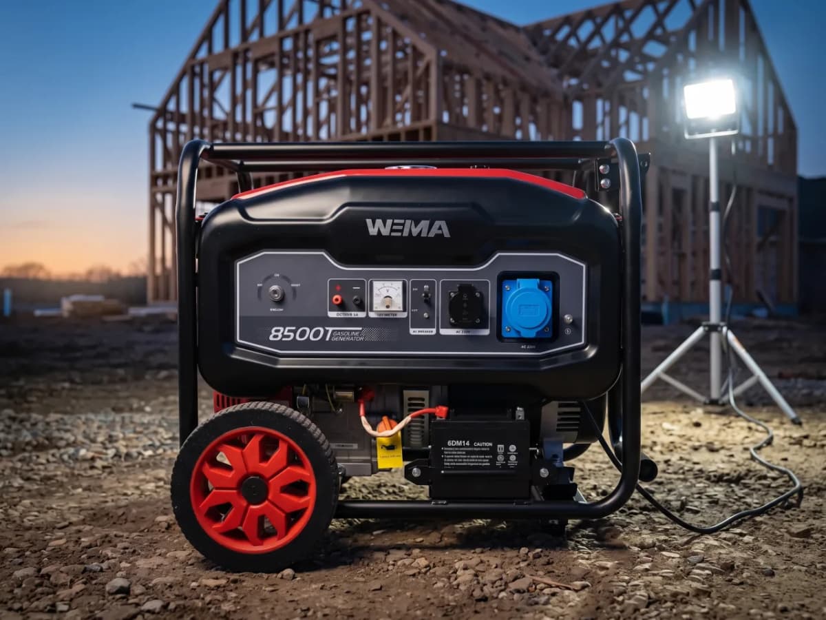 Agregat prądotwórczy jednofazowy 7700W Weima WM8500E 7,7kW AVR 230V